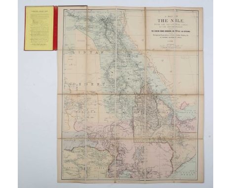 Edward Stanford (publisher) – ‘A Map of the Nile from the Equatorial Lakes to the Mediterranean’, lithograph with hand-colour