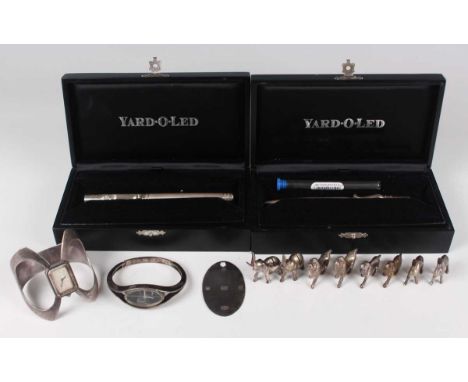 An Elizabeth II 'Yard-O-Led' fountain pen and matching propelling pencil, Birmingham 2010, each with box and booklet, a silve
