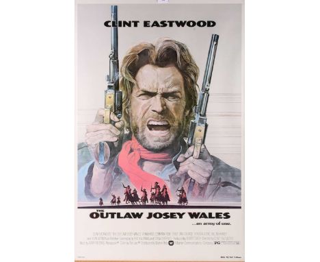 Warner Bros (publisher) – ‘The Outlaw Josey Wales’ (USA One Sheet Movie Poster), offset lithograph, published 1976, 103.5cm x