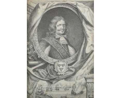 Circle of Jacobus Houbraken – ‘Sir Henry Morgan Governor of Jamaica’, 17th century etching on laid paper, 35cm x 24cm, within