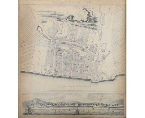 Arthur Wallis, after Thomas Yeakell and William Gardner – ‘Brighthelmston’ (Brighton, Sussex), lithograph, published circa 18