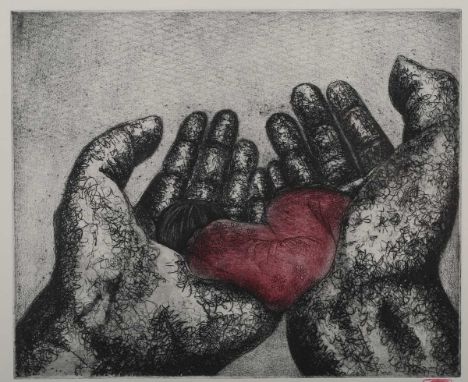 Clementine Neild – ‘Otosan’, 21st century etching with aquatint, signed, titled and editioned 9/10 in pencil, 21.5cm x 25.5cm