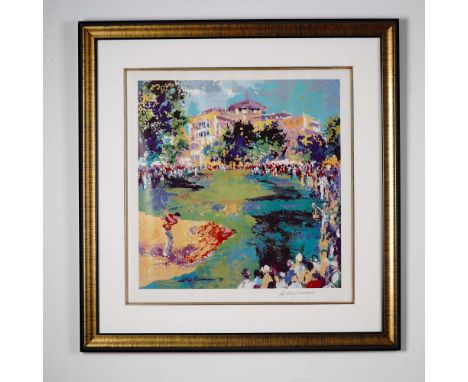 Vividly capturing the energy of the green, this Leroy Neiman lithograph titled Westchester Golf Classic features Neiman's sig