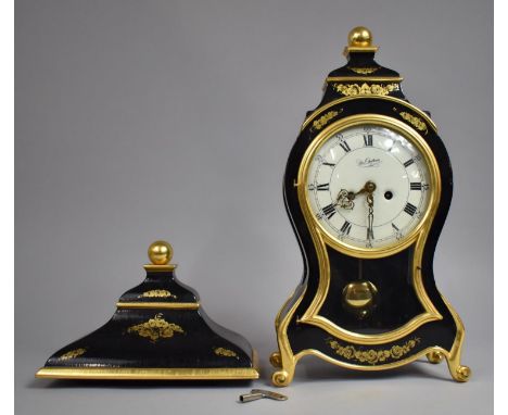 A Reproduction Ormolu Mounted French Style Bracket Clock with Bracket, Pendulum and Key, the Dial Inscribed Du Chateau, Clock