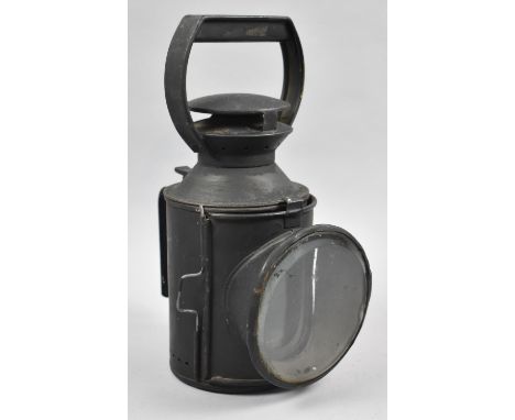 A Vintage Railway Lamp for British Rail (Midlands), with Revolving Coloured Glass Lights. 29cm high 