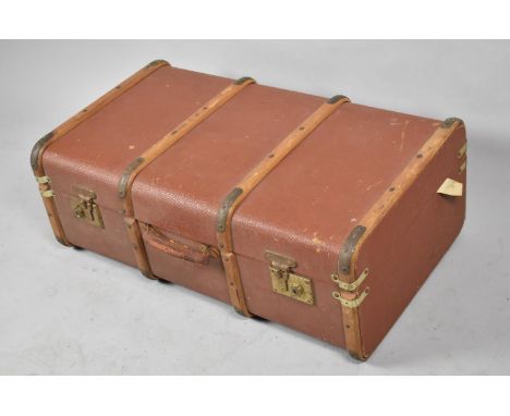 A Vintage Travelling Trunk, 75cm Wide 