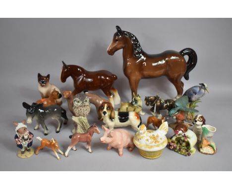 A Collection of Ceramic and Bird Ornaments, Varying Condition Issues etc 