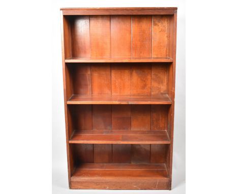 A Mid 20th Century Four Shelf Open Bookcase, 71cm Wide 