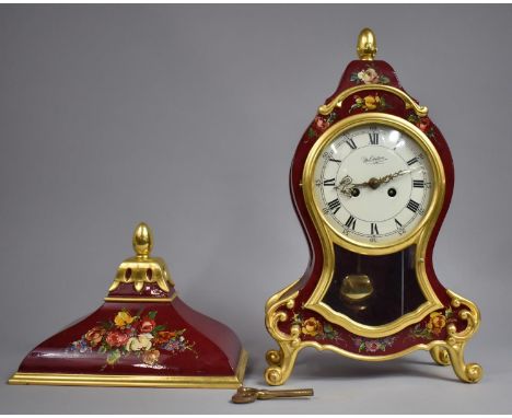 A Reproduction Ormolu Mounted French Style Bracket Clock with Bracket, Pendulum and Key, the Dial Inscribed Du Chateau, Clock