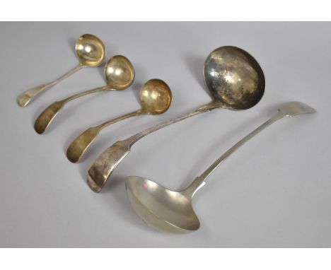 a Large Silver Plated Ladle with Mark For Mark Willis of Sheffield, Similar Example by Copper Brothers, Sheffield, Together w