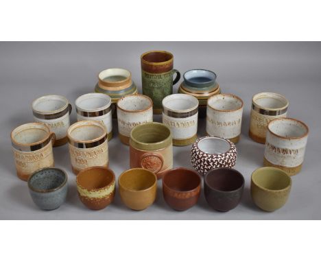 A Collection of Stoneware Mugs by Robin Welch, Studio Pottery Vases etc