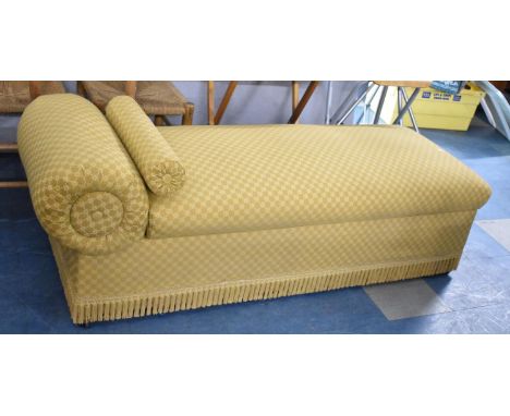 A Mid 20th Century Lift Top Daybed with Cylindrical Cushion 