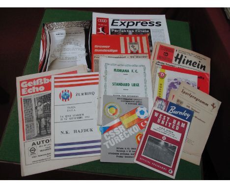 May 1960 Stuttgart v. Bolton, 67 - 8  Sparta Prague v. Real Madrid, 60 - 1 Burnley v. Hamburg, 59  West Ham v. U.D.A, 75 Barn