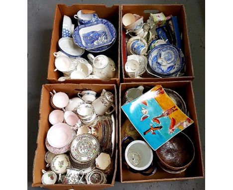 MISCELLANEOUS CERAMICS, TO INCLUDE A COALPORT INDIAN TREE PATTERN TEA SERVICE 