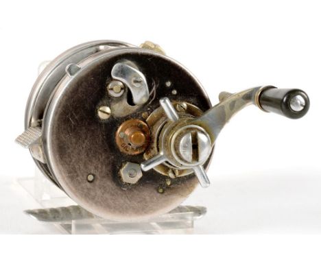 VINTAGE FISHING TACKLE. A HARDY HJS JOCK SCOTT MULTIPLIER REEL, 5CM D