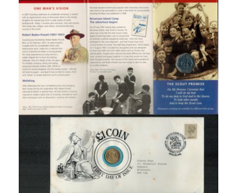 50p Coins - Scouts Commemorating 100 Years of Adventure 1907-2007 and The Public Library Commemorating 150 Years 1850-2000 fr