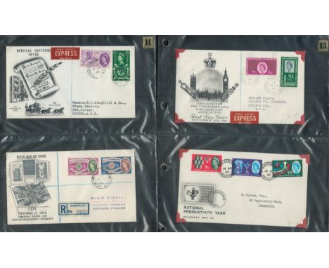 Collection, Folder of First Day Covers date range 1952 onwards. May yield good value. Good condition. We combine postage on m