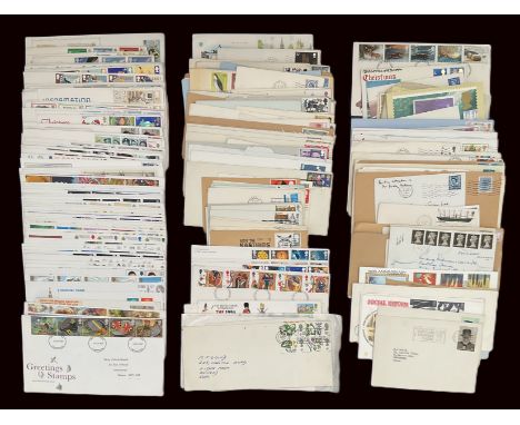 Collection, box of mixed First Day Covers. May yield good value. Contains over 50 FDC`s in box appx. We combine postage on mu