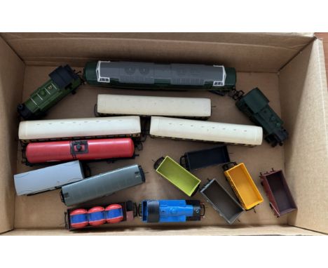 Collection, train toy/model collection, mixed trains includes D9003 British Railways E1051E and more. 15 in collection appx. 