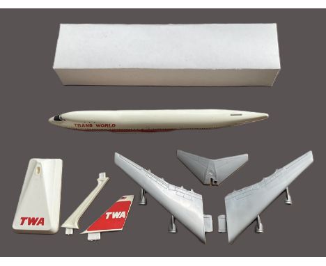 TWA Transworld model plane kit. TWA747200 plane. Not built. Good condition. We combine postage on multiple winning lots and c