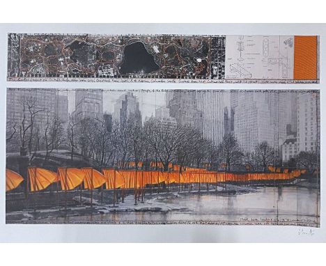 Christo, 1935 Gabrowo-2020 New York City,  'The Gates (Project for Central Park, New YorkCity)' (2003), Schumacher Edition Fi