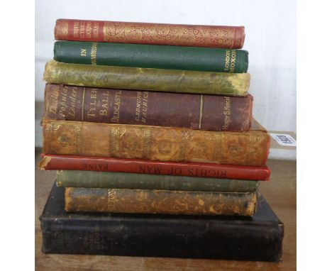 A selection of antiquarian and vintage (mainly poor condition) hard back books, all 8vo., including A View of the Causes And 
