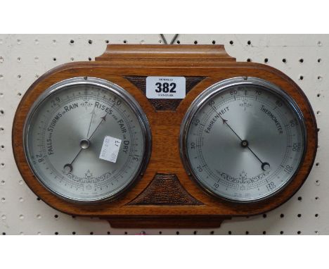 Taylor Heritage Wood Weather Station with Barometer/Hygrometer