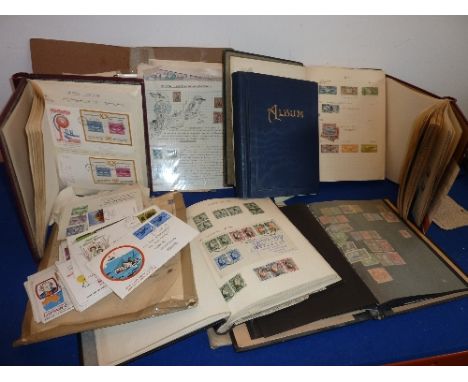 A large selection of Albums to include the Simplex Blank Album containing a large variety of Envelopes, Stamps and Postcards 