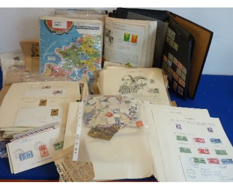 Several Albums, one pertaining to Stamps and Envelopes etc., with First Day Covers pertaining to The United Nations, one with