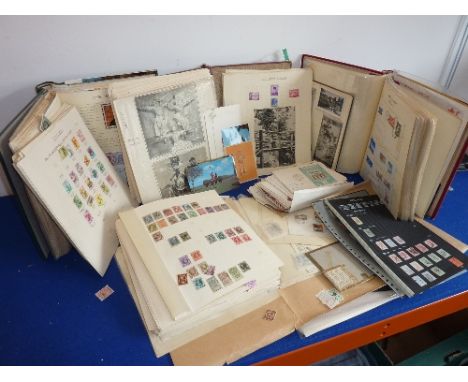 The Simplex Blank Album containing a large variety of mostly First Day Covers together with some mounted Stamps etc., and oth