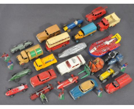 A large collection of 20x mostly vintage Dinky Toys &amp; other made diecast models to include Ford Sedan, 436 Atlas Copco, B
