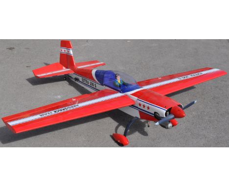 Radio Controlled Plane - a Great Planes made Extra 300 S large scale RC radio controlled model aeroplane. Appears complete, w