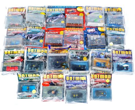 A collection of approx 20x Eaglemoss made ' Batman Automobilia ' boxed diecast models - all with their respective magazines p