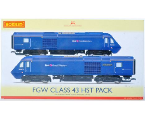 An original boxed Hornby 00 gauge model railway trainset locomotive diesel engine set No. R3478&nbsp;Class 43 HST train pack.