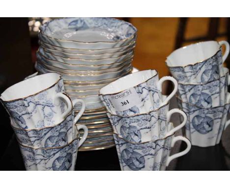 WEDGWOOD BLUE AND WHITE PART TEA SERVICE