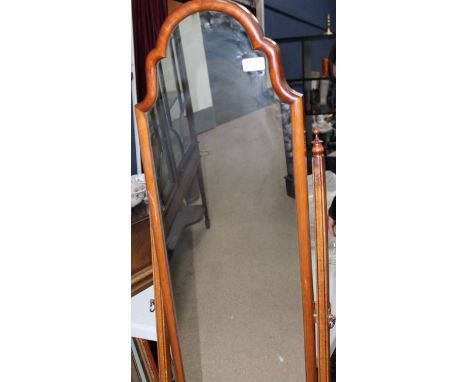 MAHOGANY CHEVAL MIRROR