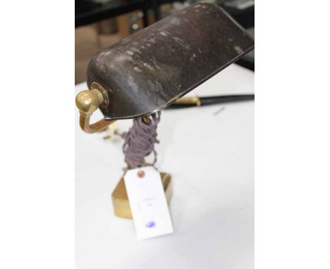 EARLY BRASS NAUTICAL DESK LAMP
reputed to have come from a clydebuilt warship