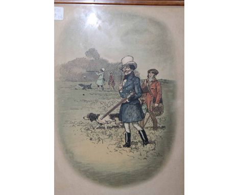 GROUP OF THREE PRINTS
'Shooting 1820', 'Coaching 1820' and 'Curling 1820', each image size 35.5cm x 26.5cm, and each framed a