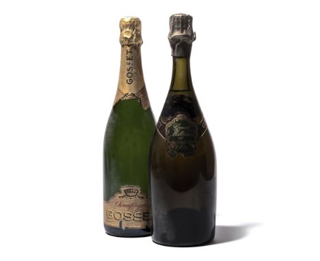 Gosset Grand Millesime 1979 Lightly bin-soiled labels, one damaged (3) Gosset Brut Believed 1981 Bin-soiled and damaged label