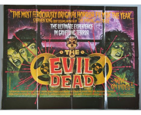 THE EVIL DEAD (1981, Palace Pictures) original 1st release British Quad film poster X cert art by Graham Humphreys, directed 