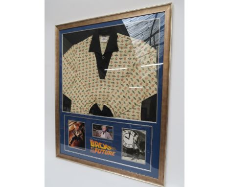 Back to the Future (1985) original shirt worn by Christopher Lloyd as Dr. Emmett Brown from the Robert Zemeckis directed time