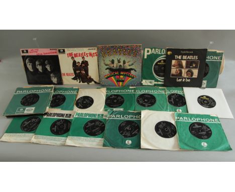 THE BEATLES collection of EP and 7 inch singles including From Me To You/Thank You Girl/Please Please Me/Love Me Do, Twist an