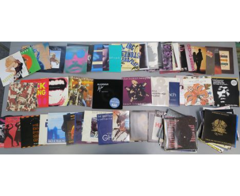 Collection of modern picture sleeve 7 inch singles including The Rolling Stones, The Stone Roses - One Love ORE17, Seal, A-HA