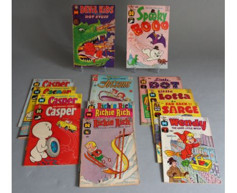 Collection of vintage Harvey comics including Casper nos 128, 132, 134, 137, Devil Kids no 35, Little Dot nos 86 & 128, Richi