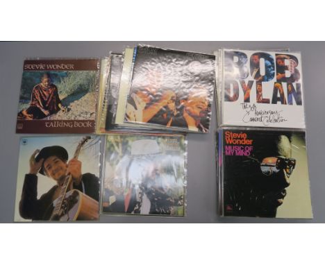 BOB DYLAN VINYL LP Record collection including Desire 586003, Nashville Skyline CBS 63601, Blonde on Blonde SDDP 66012, Blood