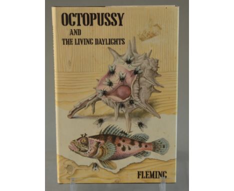 OCTOPUSSY AND THE LIVING DAYLIGHTS 1st edition James Bond book written by Ian Fleming. Hardback book complete with original d