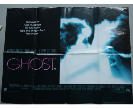 A Collection of 20 Vintage British Quad film posters (30" x 40") including "Ghost", Postcards from the Edge, One Flew over th