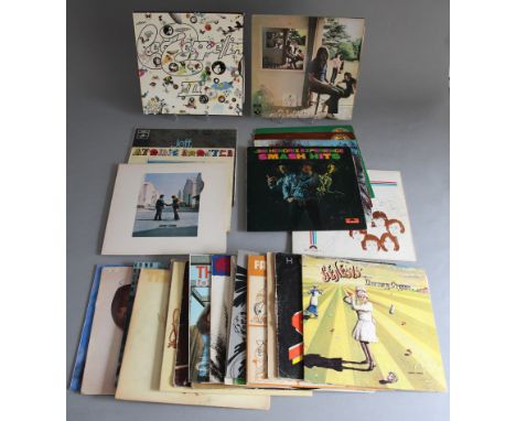 Collection of LPs including Pink Floyd - Ummagumma, Wish You Were Here, Led Zeppelin III, Jimi Hendrix - Smash Hits, The Cry 