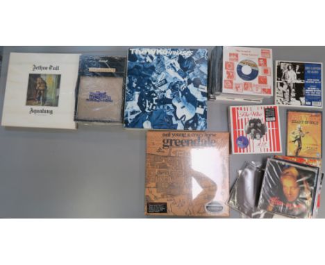 the who phases box set first singles, Jimi Hendrix classic singles box set Jethro Tull- Aqualung sealed Neil young of crazy h
