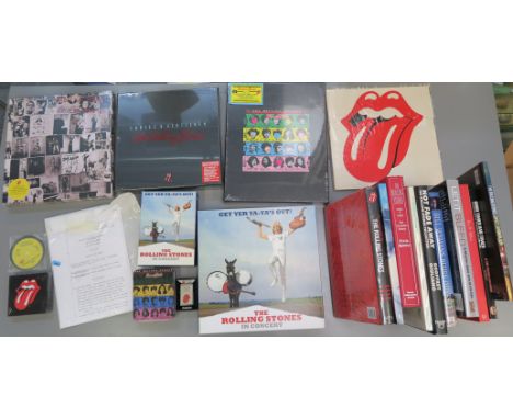 the Rolling Stones vinyl and CD box sets including Exile on Main Street 273429-9 sealed, ladies and gentlemen Limited edition